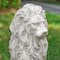 Glitzhome® 20.75" MGO White Guardian Lion Sitting Statue